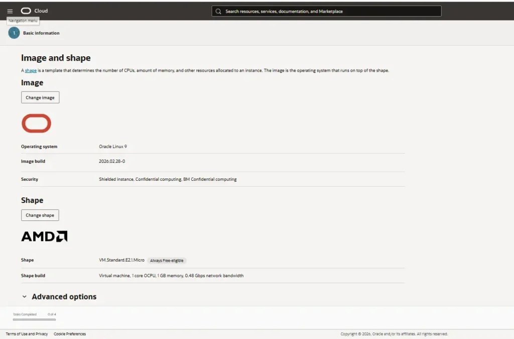 Help readers get and presumed idea of oracle cloud's Image & Shape section.